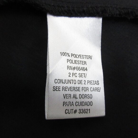 Studio 1 Shrug Jacket & Dress 2-Piece Size 10 Black & Blue Print Lined Formal - Picture 7 of 8